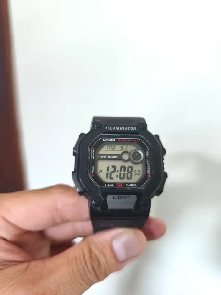 Jual jam bekas seken Casio W-737 normal siap pakai..