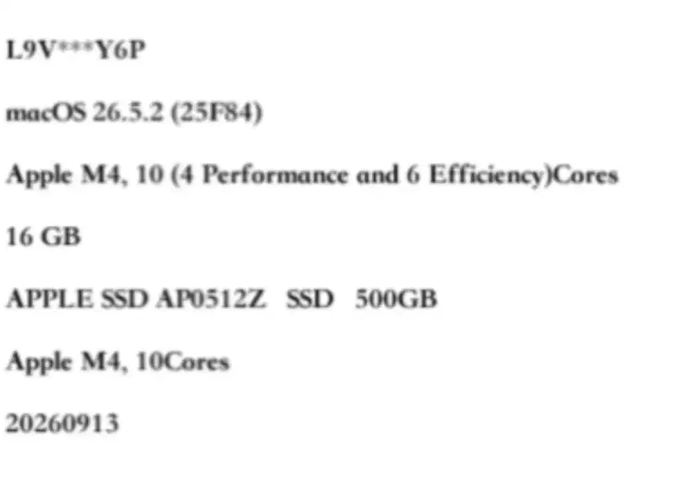 apple macbook pro m4 16+512
