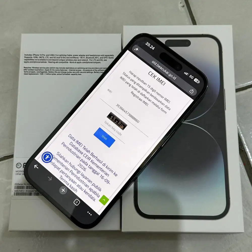 Resmi beacukai : iPhone 14 pro 256gb space black