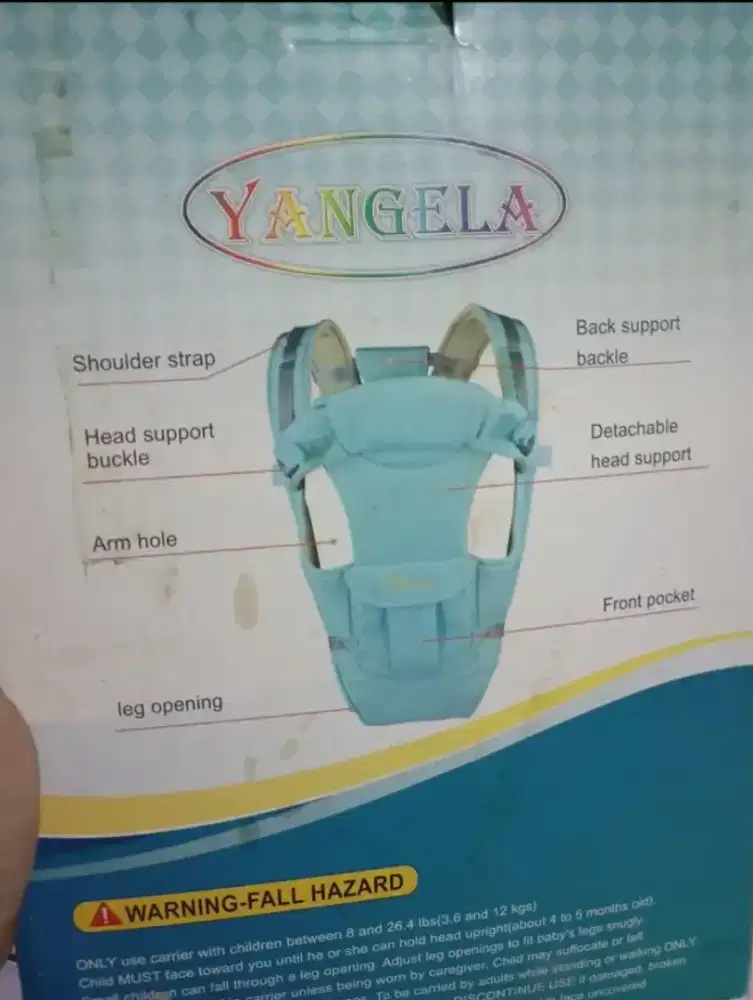 Tas gendong anak balita yangela