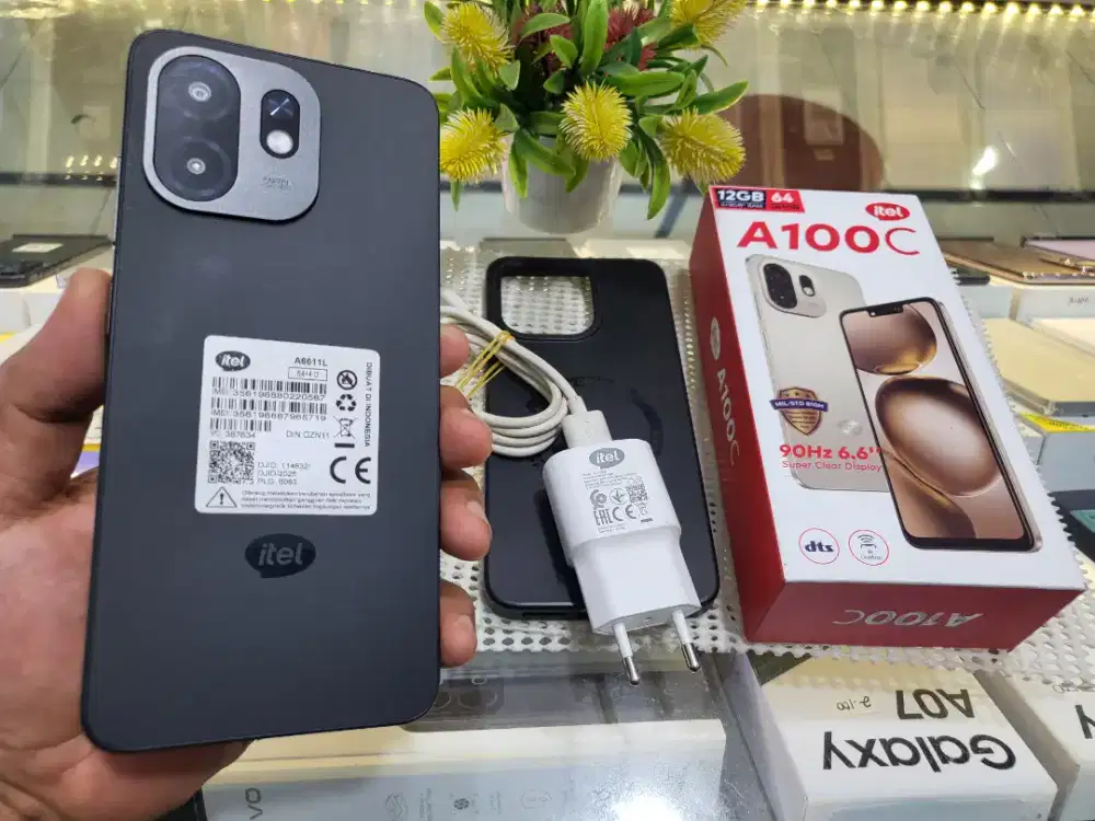 ITEL A100C RAM 4+8/64GB MASIH MULUS LENGKAP FUL ORIGINAL  BAWAAN