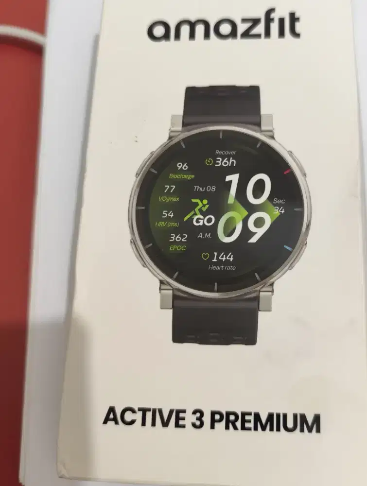 Amazfit active 3 premium full set, baru buka box, pemakaian 3 hari.