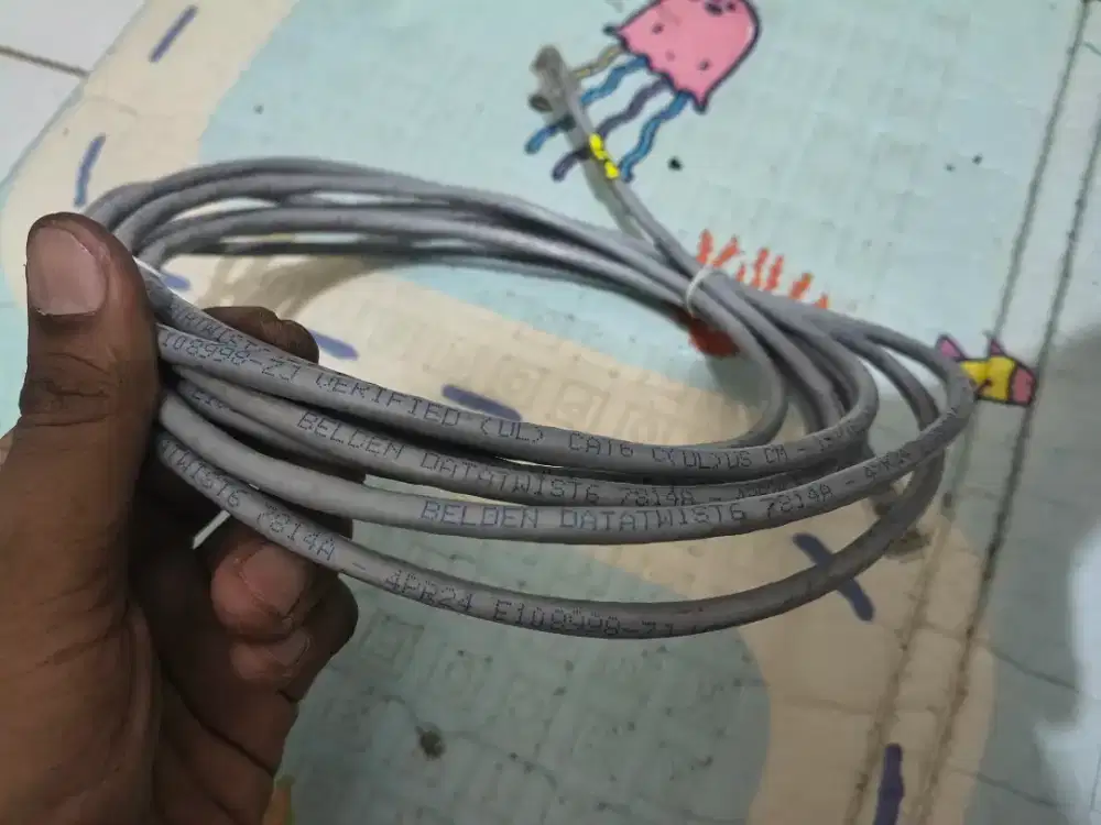 Kabel Lan patch cord Belden cat 6 cat6 datatwist6 7814A jack RJ45