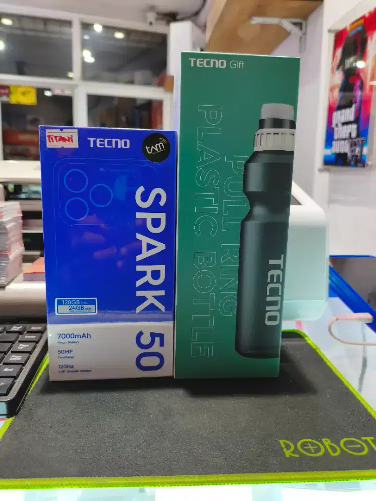 Tecno spark 50 NFC batrei 7000mAh, ram 8gb rom 128gb,FREE GIFT