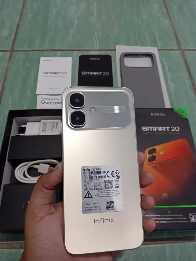 Hp Infinix Smart 20 Ram 4+4/128GB Fullset