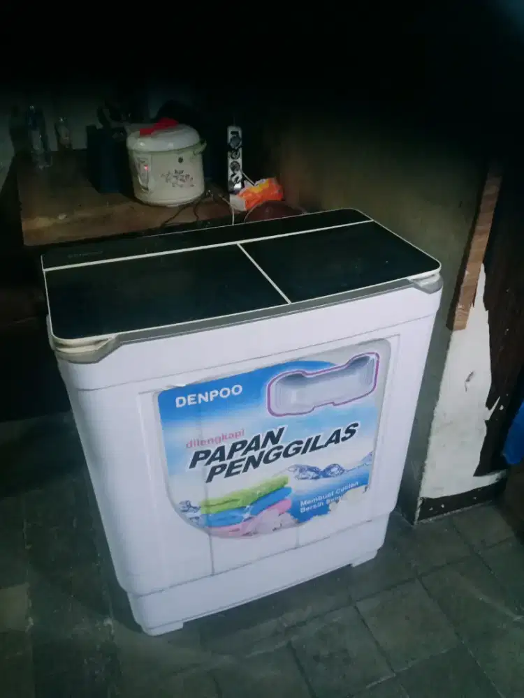 Jual mesin cuci denpo kapasitas 9kg mesin ori normal bisa di antar