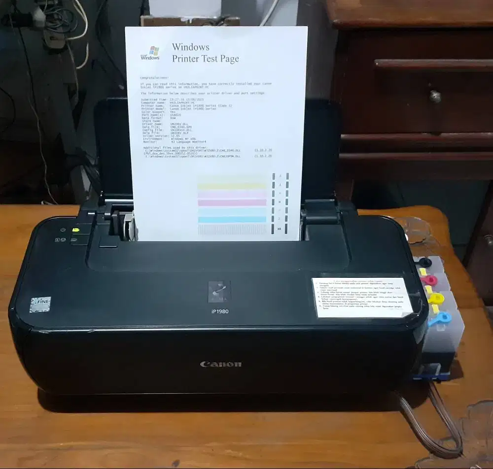 Printer Canon Pixma iP1980 Normal Siap Pakai + Infuse System