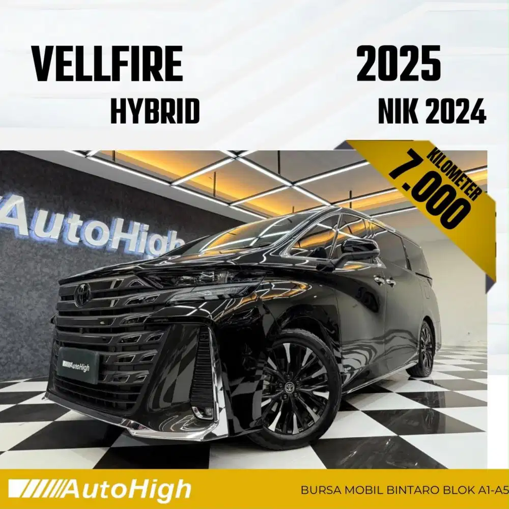 DP10% [Km7.000] Vellfire VIP Hybrid 2024 Black Reg 2025 #AUTOHIGH