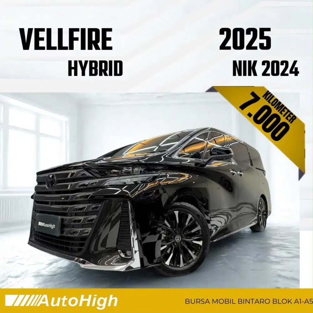 DP10% [Km7.000] Vellfire VIP Hybrid 2024 Black Reg 2025 #AUTOHIGH