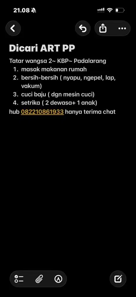 Urgent ART PP KBP Padalarang