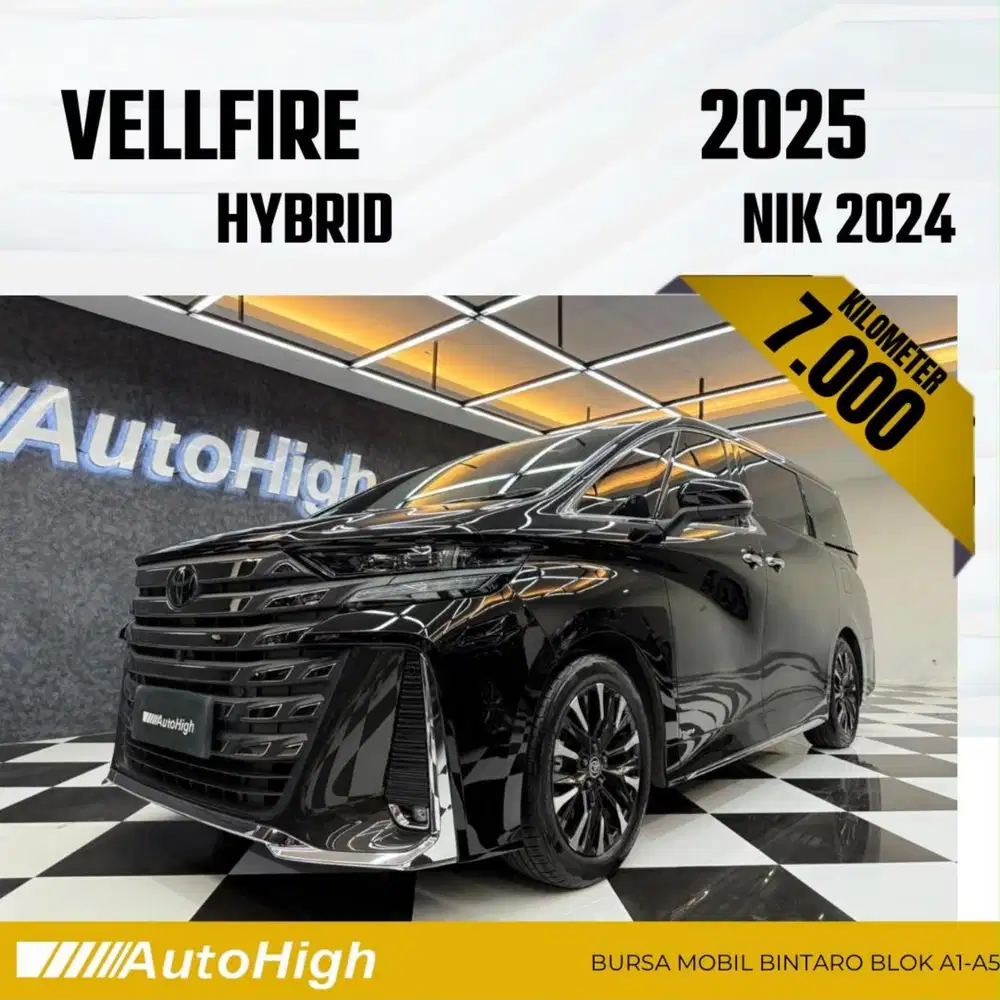 DP10% [Km7.000] Vellfire VIP Hybrid 2024 Black Reg 2026 #AUTOHIGH