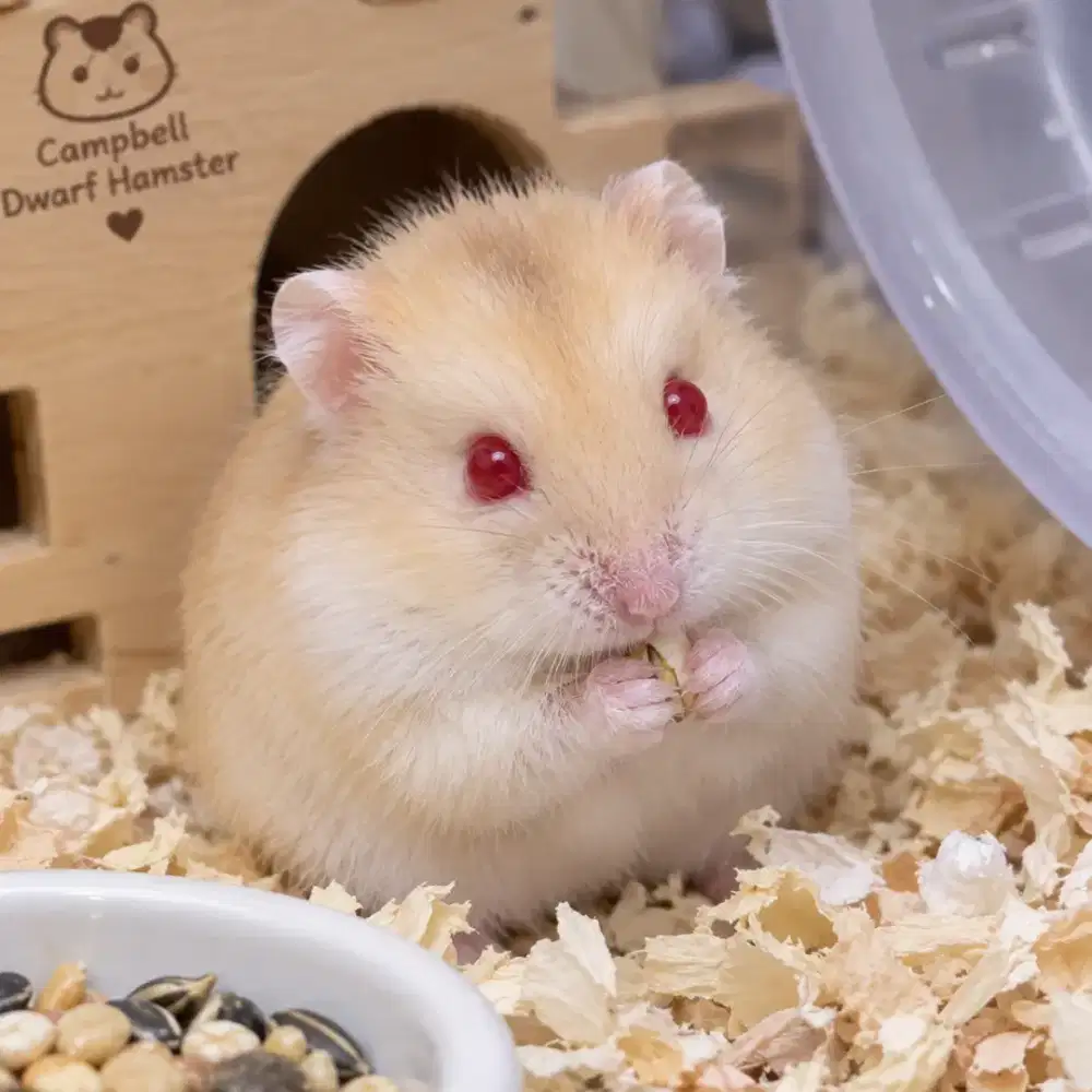 Hamster lucu sehat dan menggemaskan