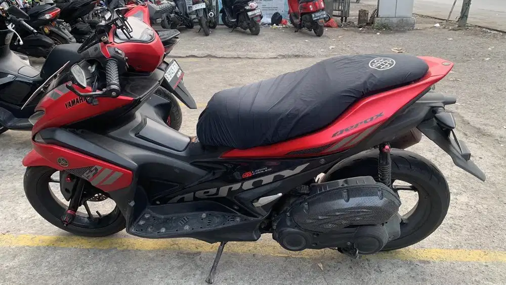 Aerox old 155 Red on Black