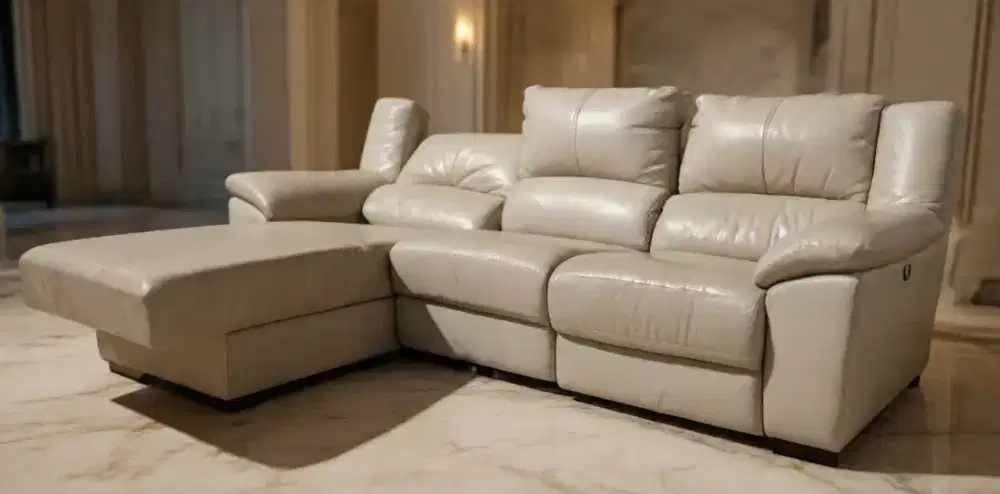 Wts sofa reclining electric leather import L shape