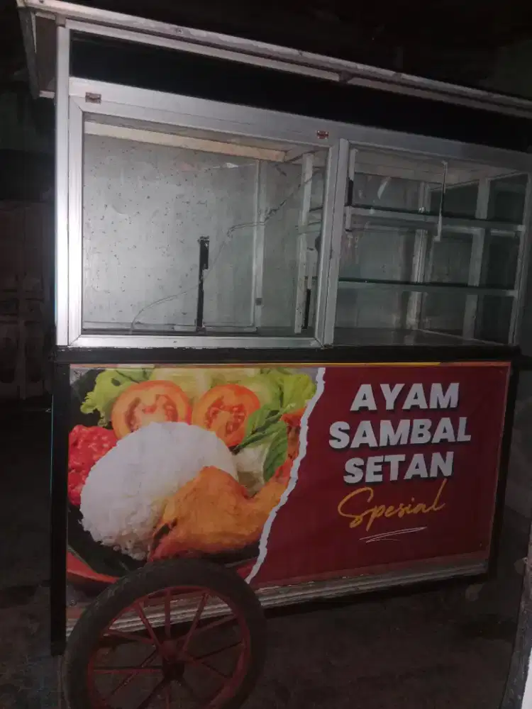 Jual gerobak ayam gepuk