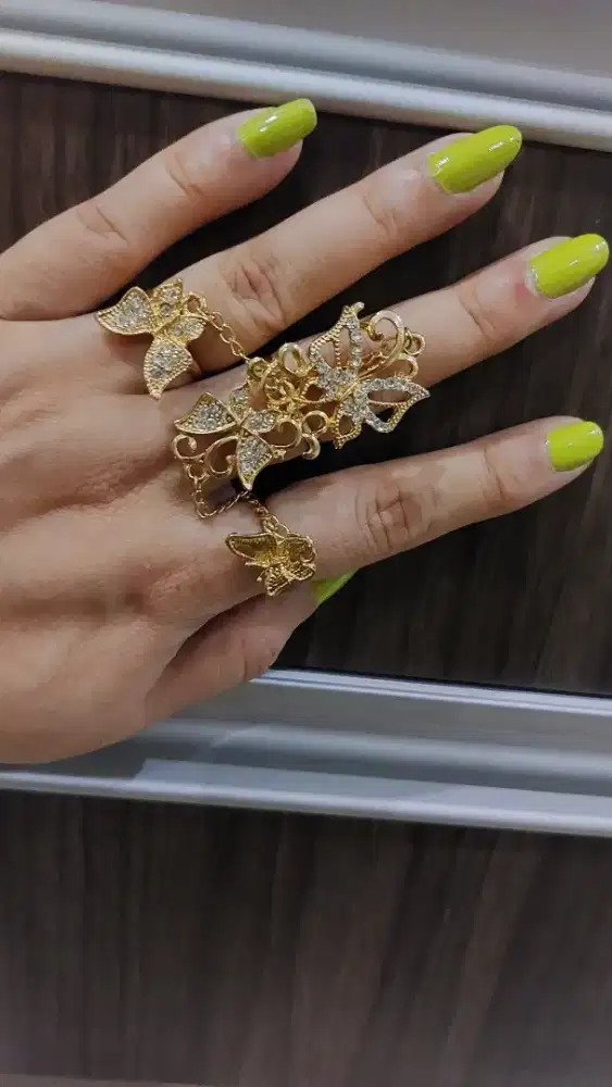 Cincin rantai 3 jari