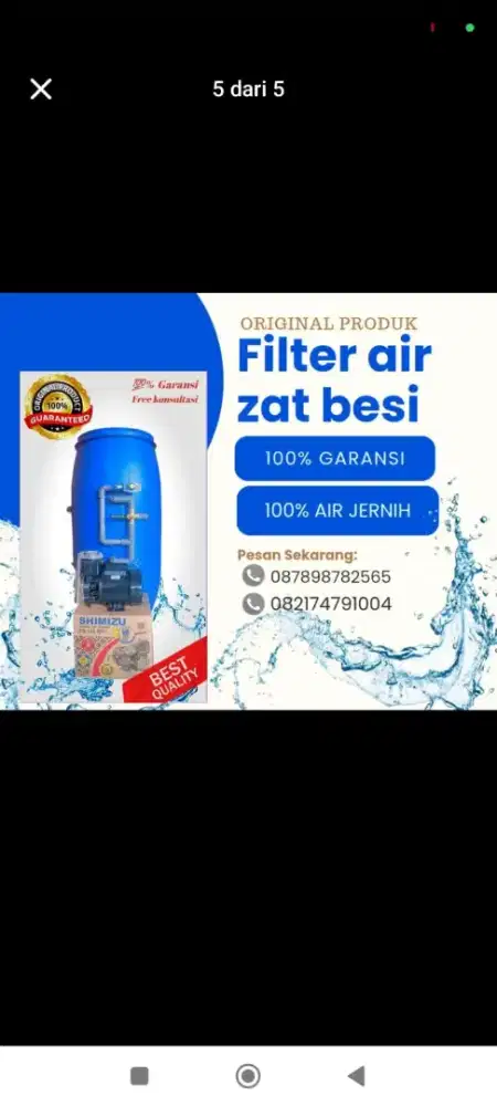 Filter air sumur