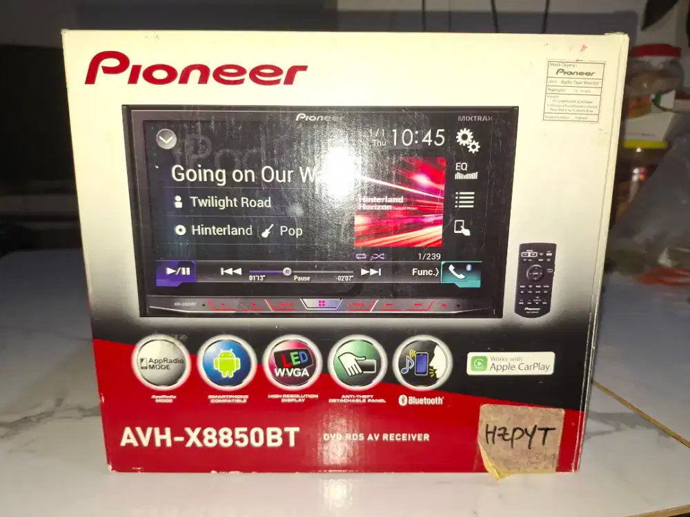 Head Unit Audio Pioneer AVH-X8850BT