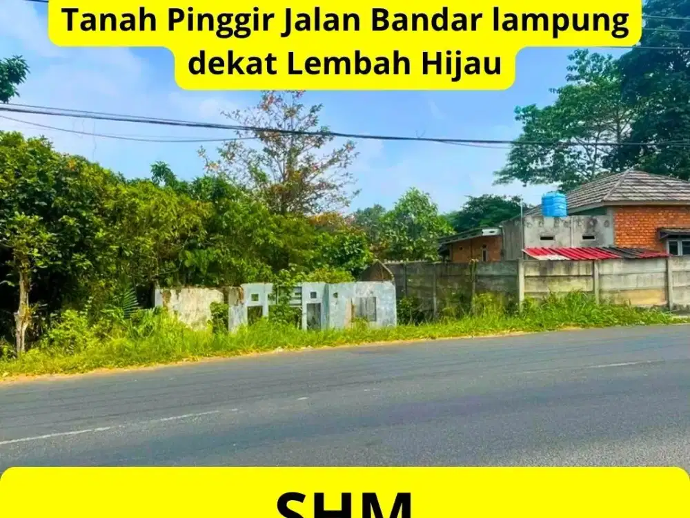 Tanah Bandar Lampung Pinggir Jalan H.Agus Salim Sukadanaham