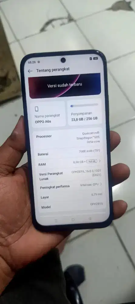 HP oppo a6x , bisa nego