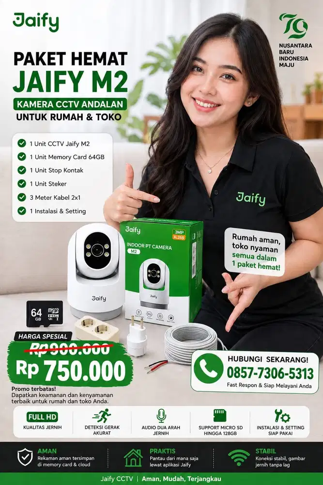 cctv jaify m2 3mp smartcamera colorvu malam berwarna