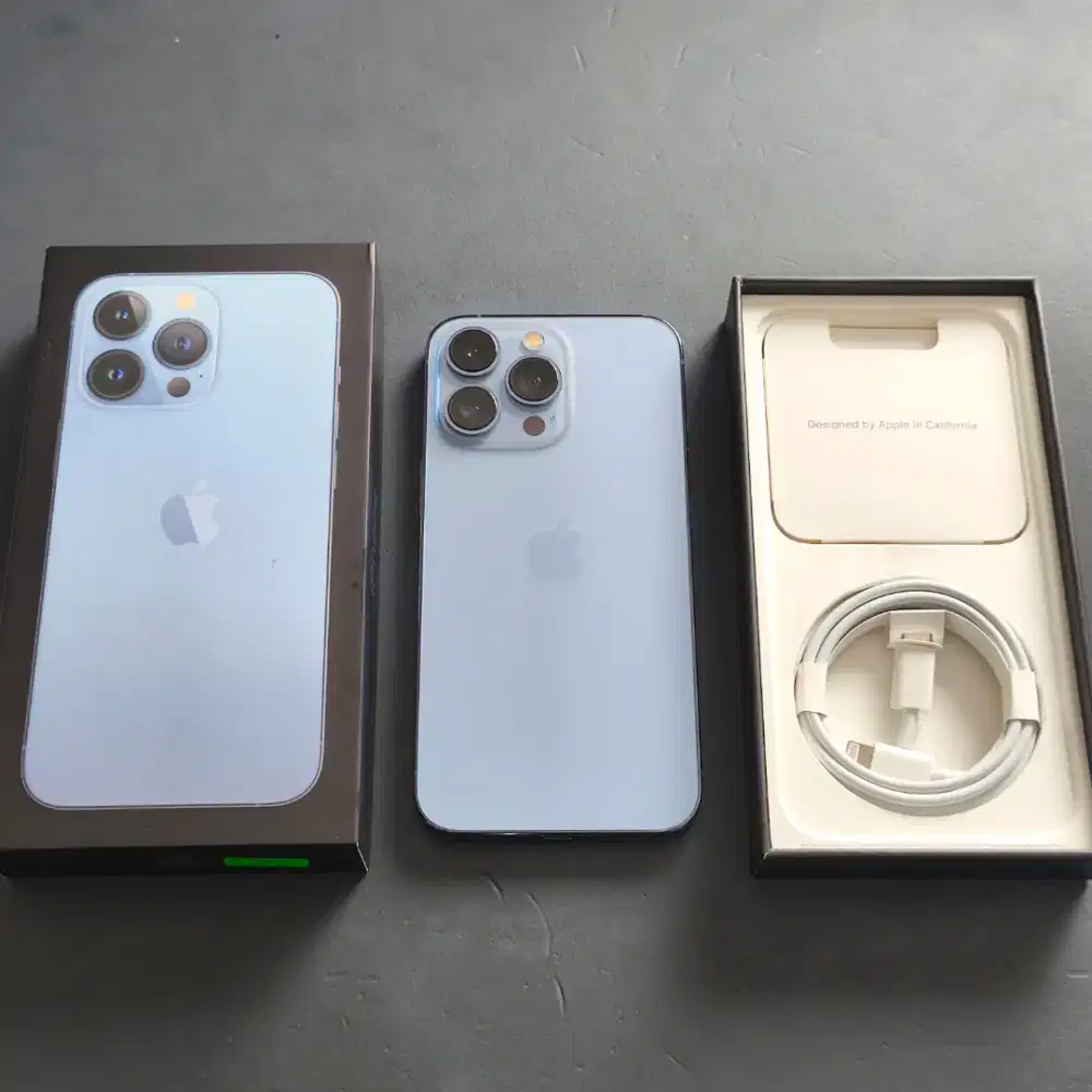 IPHONE 13 PRO 128GB SIERRA BLUE EX GARANSI RESMI IBOX