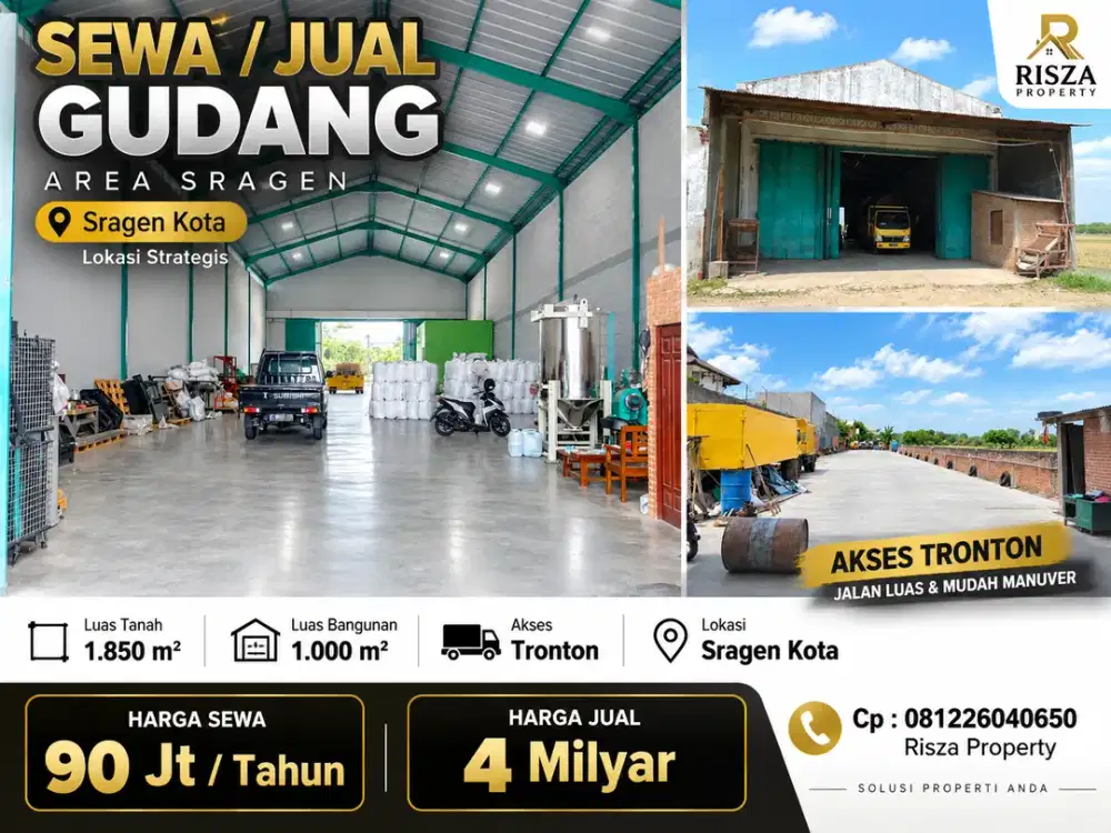 Gudang Jual / Sewa Area Sragen, Akses Tronton
