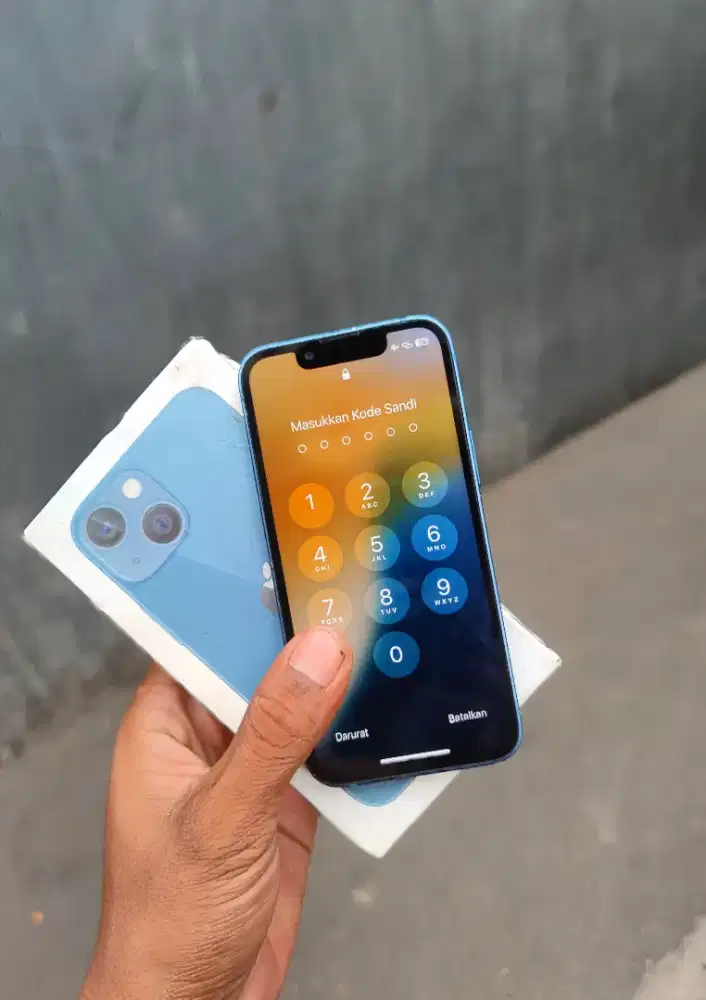 Iphone 13 mini 128gb fulset minus lupa sandi pin