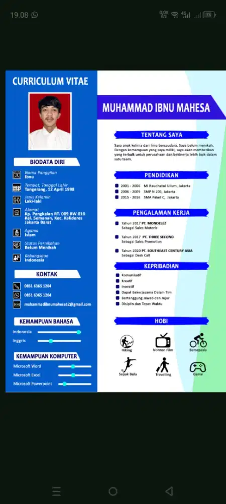 Mencari lowongan pekerjaan