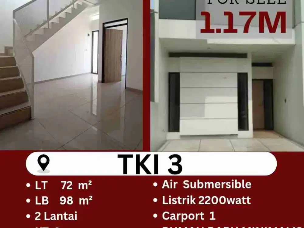 Jual Rumah Minimalis Tki 3