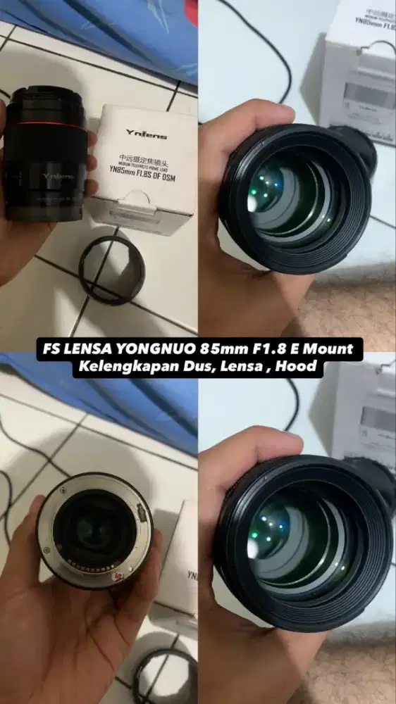Lensa Yongnuo 85mm F1.8 Sony E-mount