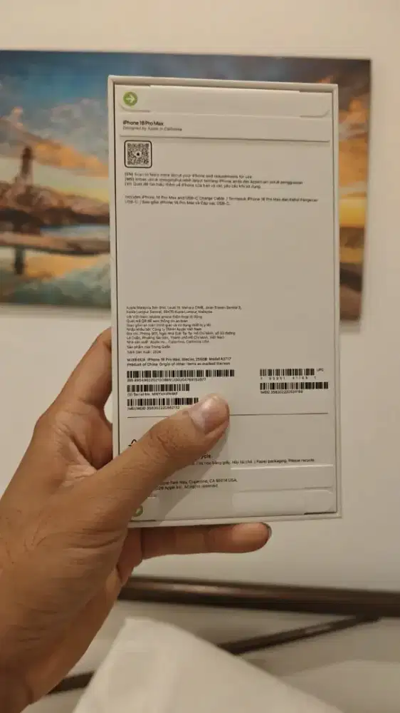 IPhone 18 pro max burgundy new resmi beacukai
