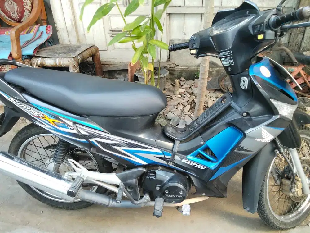 a NF125TD, SPD motor solo, hitam-biru, mulus, nego tipis²