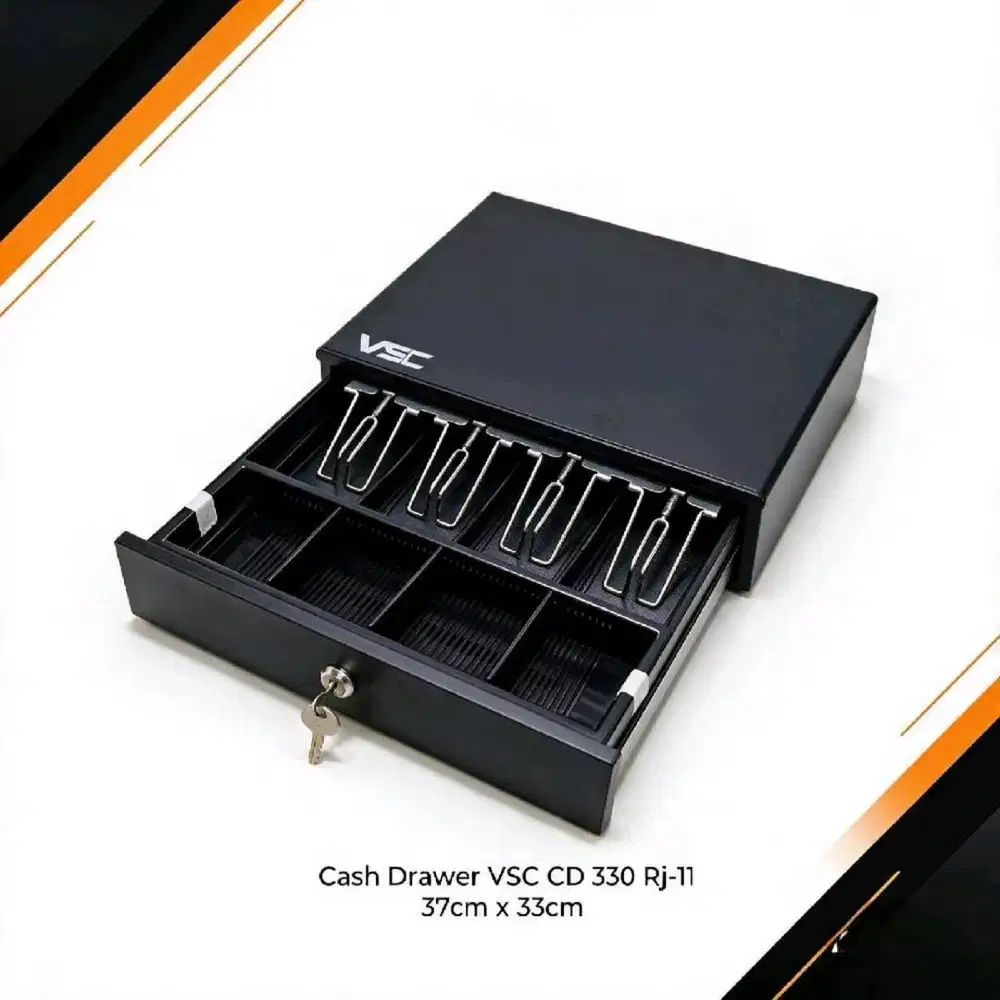 CASH DRAWER VSC CD-330 37cm x 33cm Rj-11 laci uang kasir
