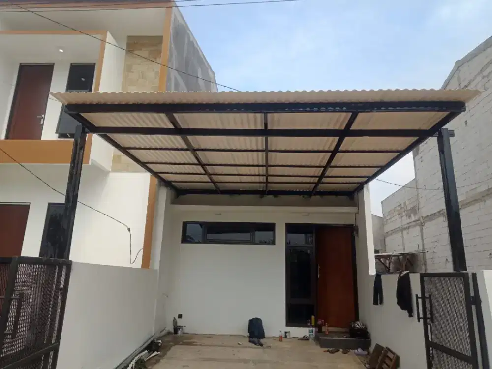 Kanopi minimalis terpasang