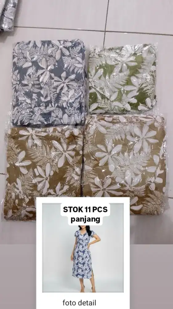 BORONGAN DASTER & CELANA TIDUR! BAHAN RAYON BALI