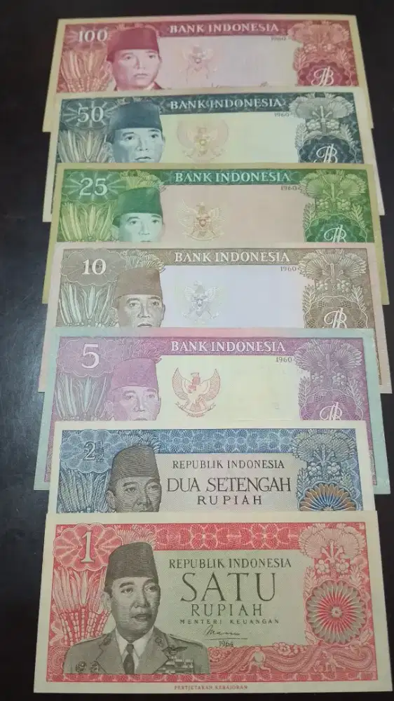 Uang Kertas Kuno Indonesia Bung Karno .