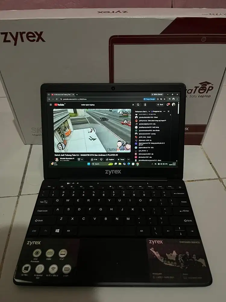 Laptop zyrex sky 232 mini