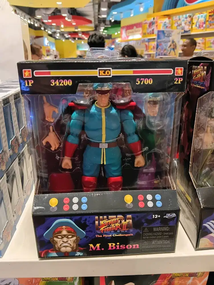 Action Figure Street Fighter II Bison & Vega & Chun Li & Ken & Dhalsim