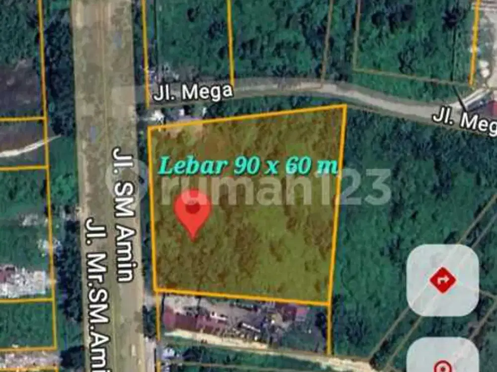 Dijual Tanah Jl. Sm Amin Pekanbaru