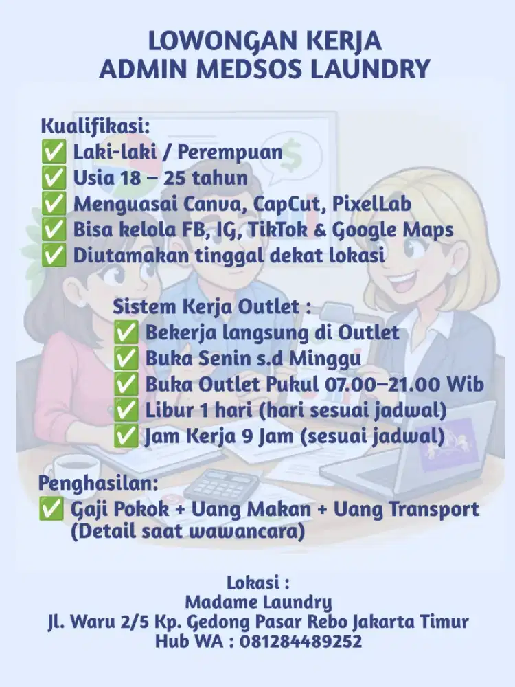 Lowongan Kerja Admin Medsos