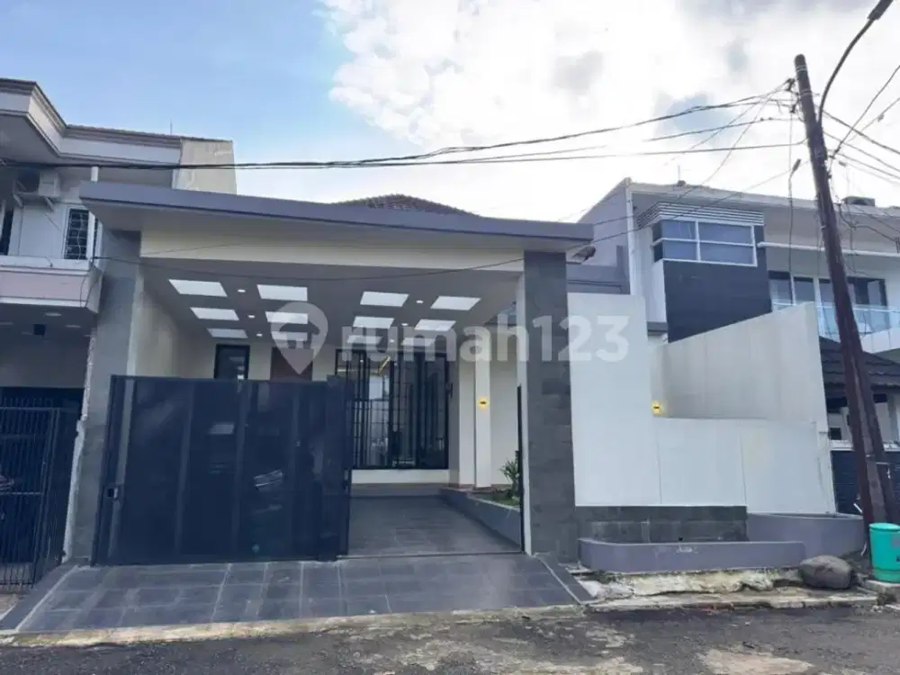 Dijual Rumah Baru Full Renovasi di Villa Melati Mas BSD City - Posisi Depan Taman, Unit Langka Rumah 1 Lantai dengan Konsep Modern Minimalis