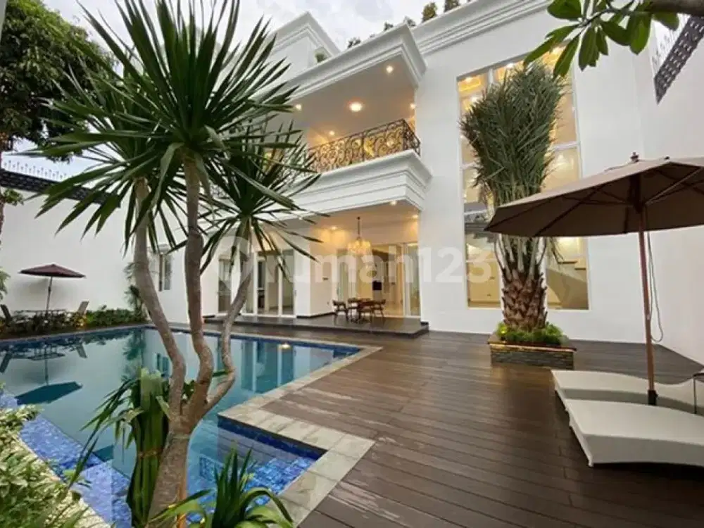Turun Harga , Dijual Rumah Ada Kolam Renang, Kawasan Elite Pondok Indah Jakarta Selatan, Duta Indah