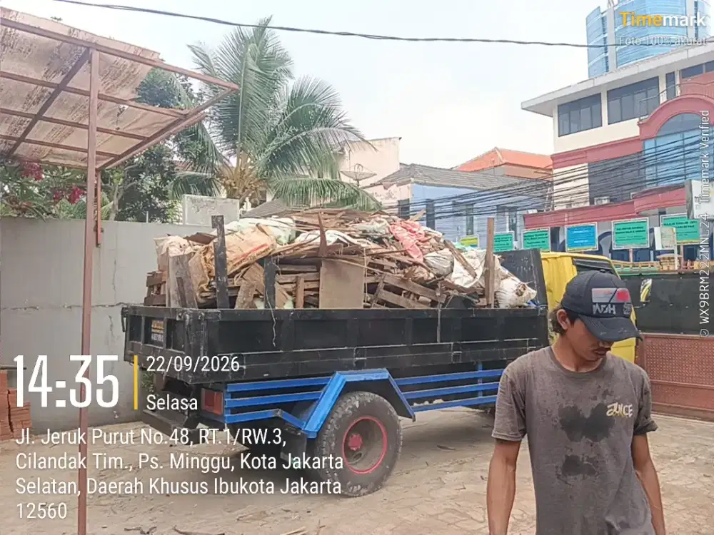Jasa buang puing dan angkut sampah
