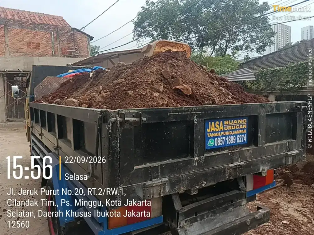 Jasa buang puing dan buang sampah proyek