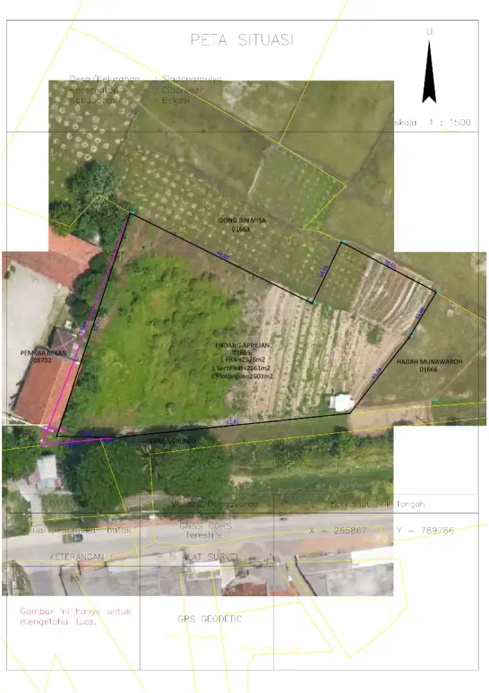 Dijual /disewakan Tanah Darat Lokasi Strategis.