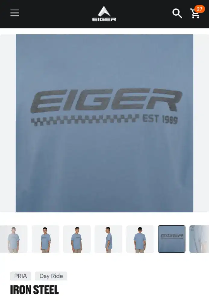 EIGER IRON STEEL T-SHIRT