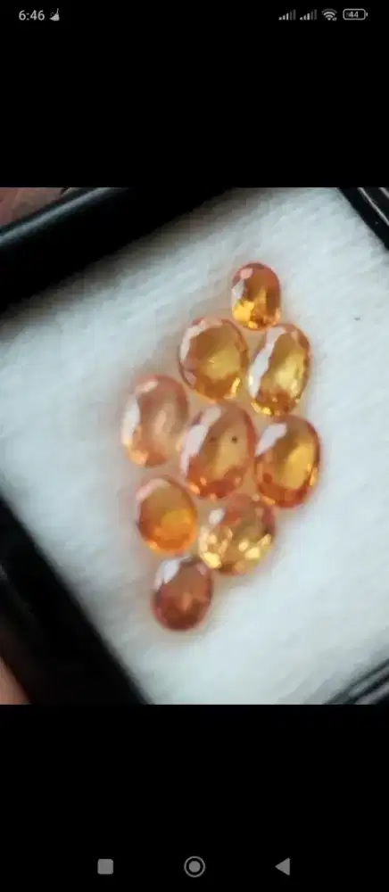 NATURAL orange sapphire