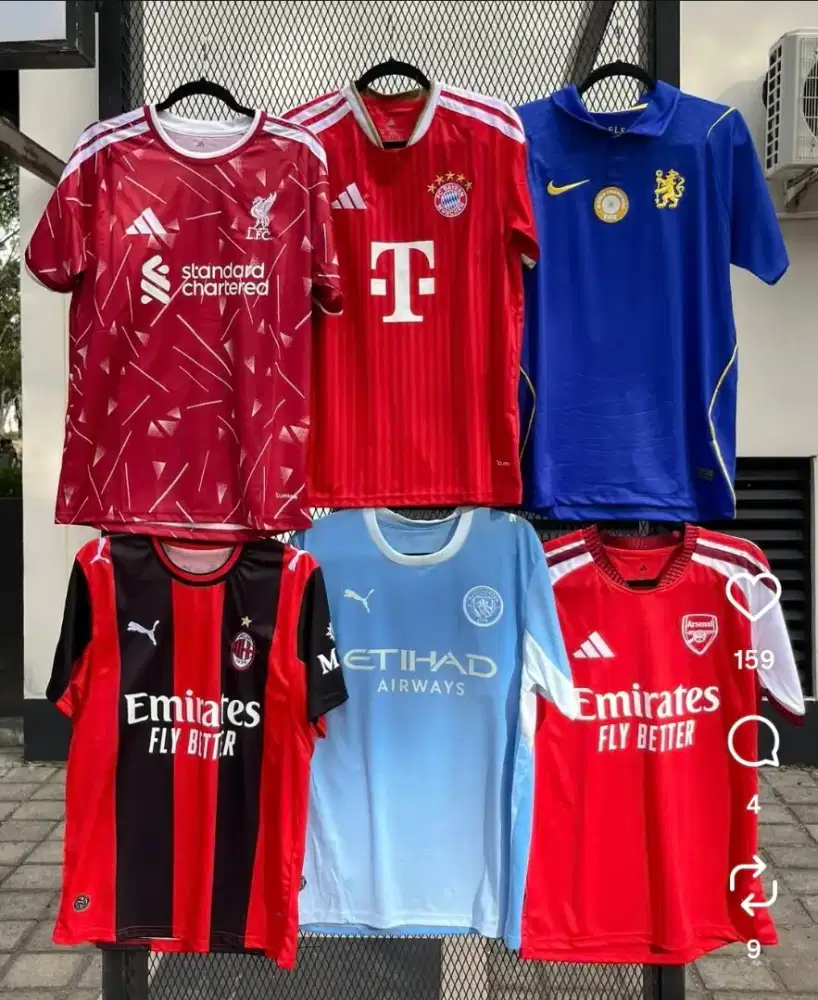 Jersey bola grade ori import