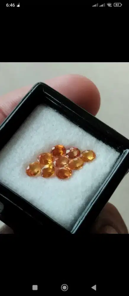 Natural orange sapphire